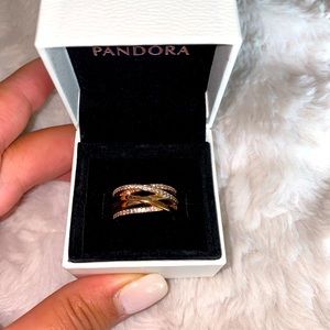 Rose gold Pandora ring